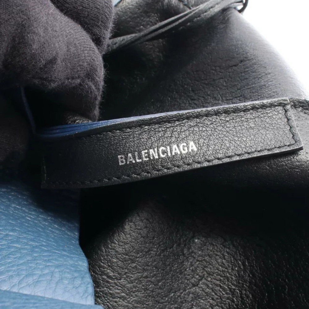 Balenciaga Leather Bag Tote Blue - Picture 4 of 10